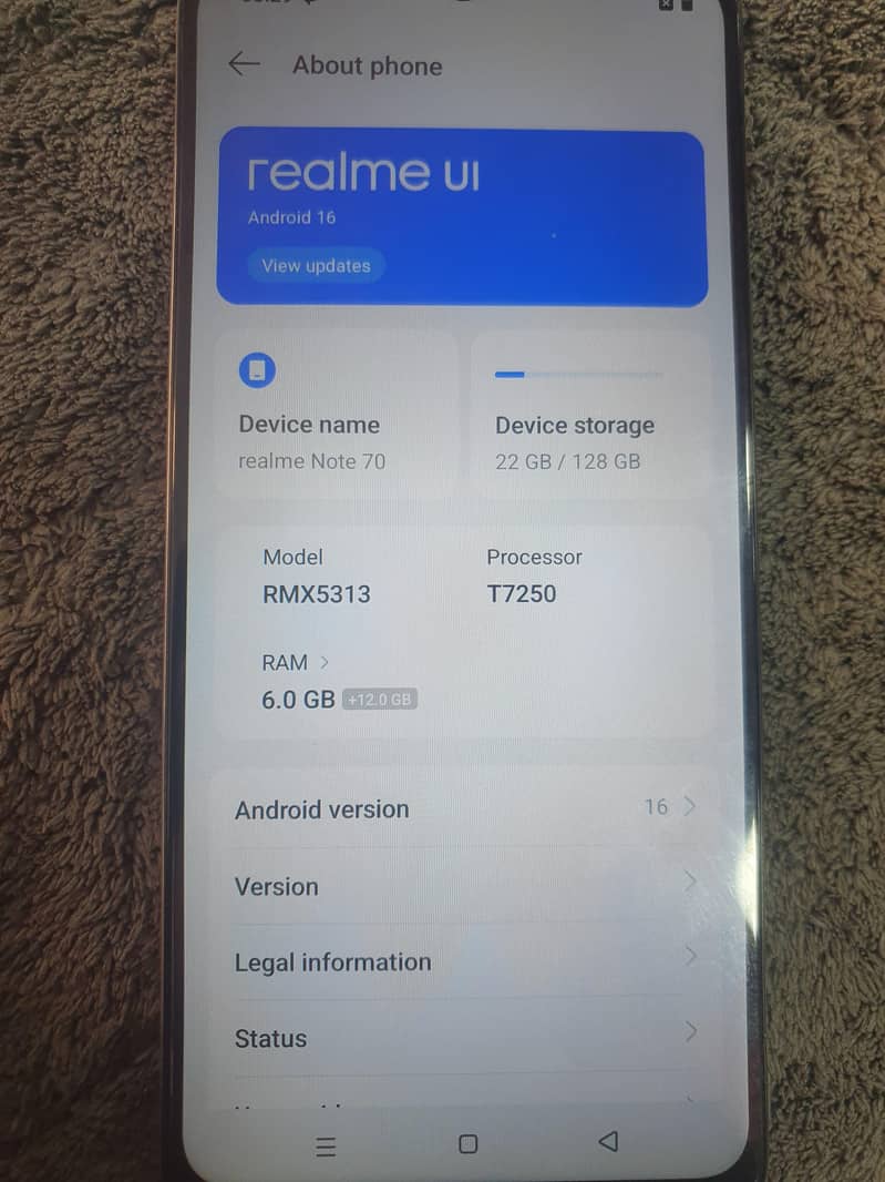 realme note 70 4