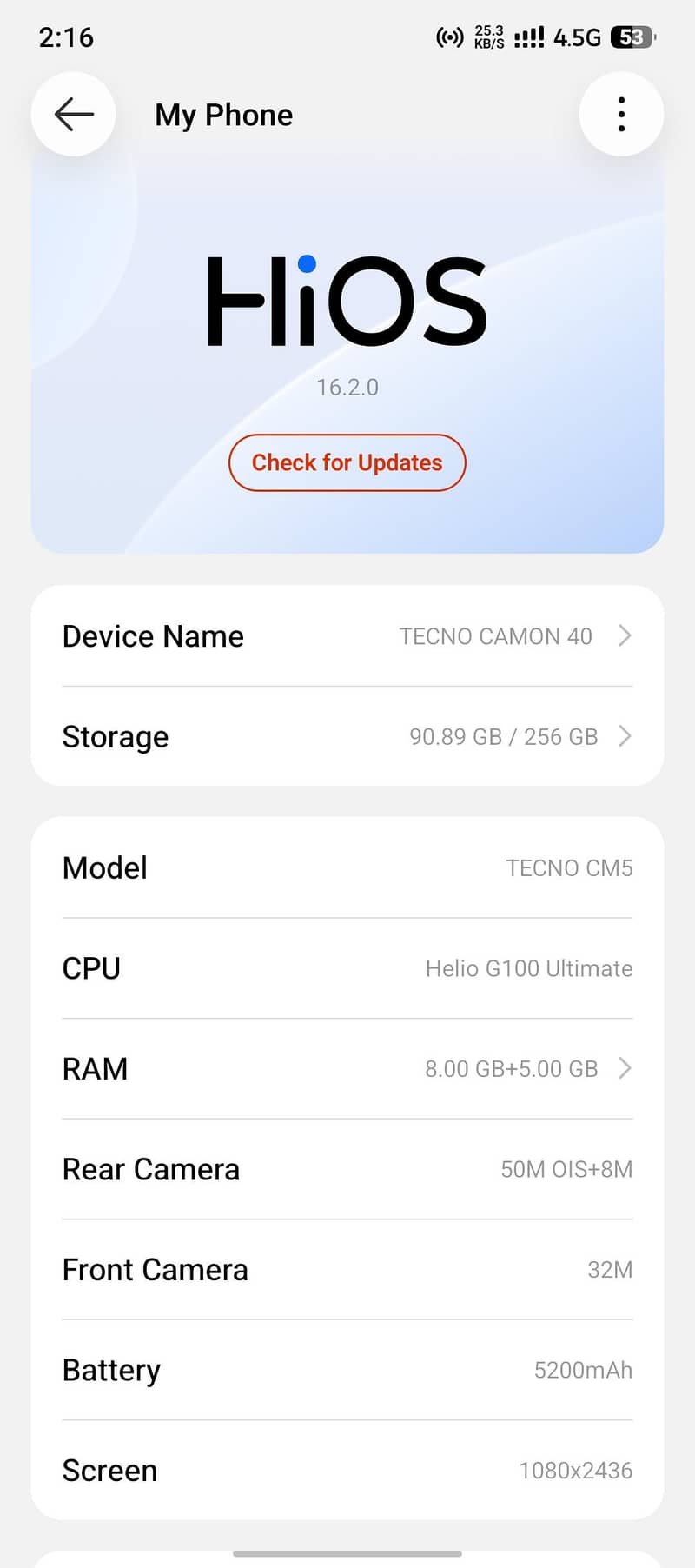 Tecno CAMON 40 1