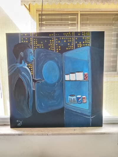 Sadqay – Original Conceptual /Acrylic Painting (24x24 Inches)