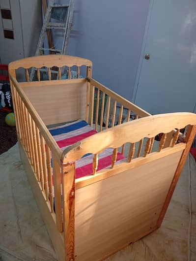 wooden Baby Cot
