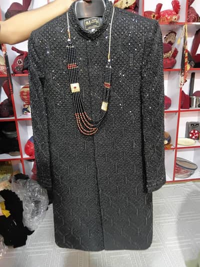 Sherwani Black colour