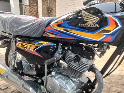 Honda CG125 2027 sticker Black color zero meter