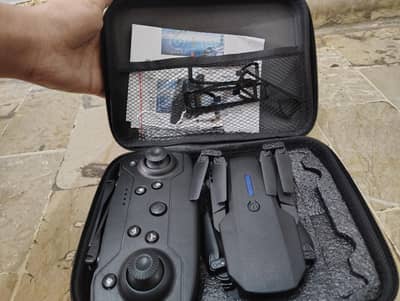 E88 PRO DRONE WITH HD Camera | FOLDABLE | REMOTE + CARRYING CASE | BOX
