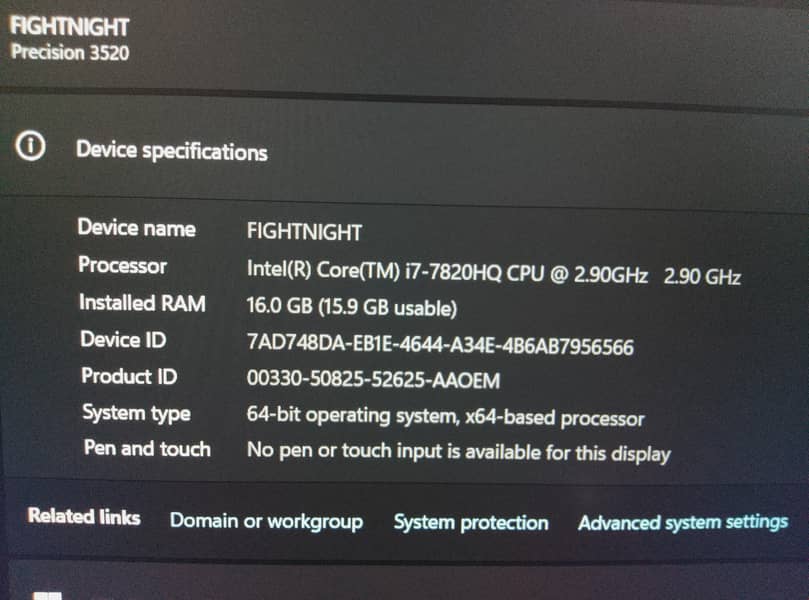 Dell Precision 3520 2