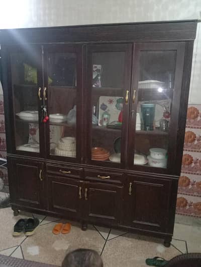 book case and show case