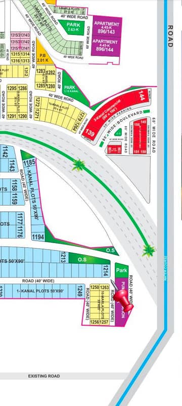 22 Marla Corner Plot for Sale Tauheed Block, Bahria Town Lahore