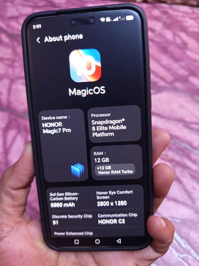 Honor Magic7 Pro 12+12 ram 512 GB
