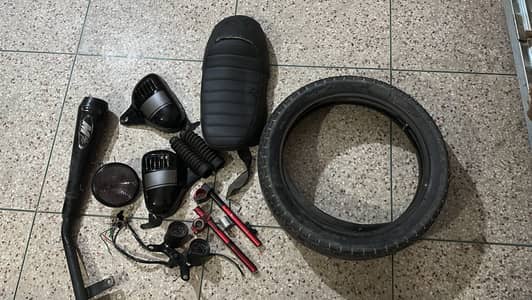 CAFE RACER BIKE PARTS COMPLETE SET