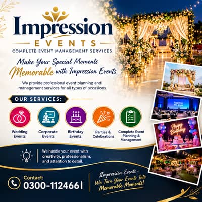 Professional Event Management, Wedding & Party Decoration Services
