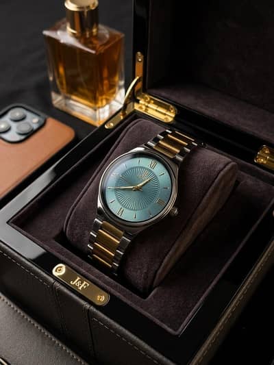 Premium Men’s Luxury Watch | Two-Tone Gold & Silver | New