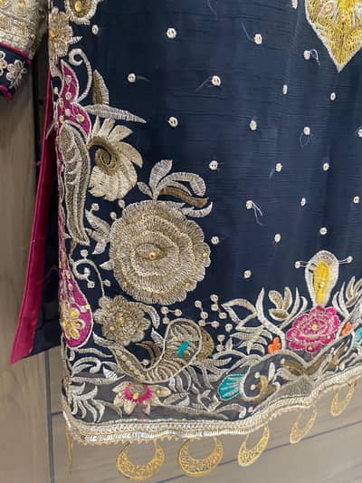 Orgenza short shirt with shrara. Black one shfon with bnarsi slwar