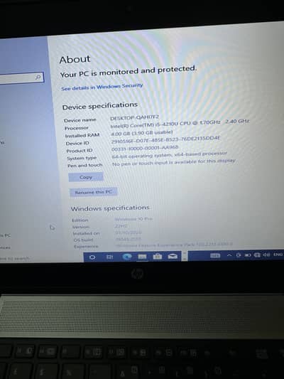 Hp leptop 840 g4