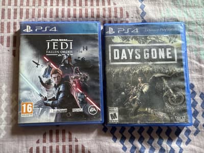 Days gone star wars jedi fallen order PS4 games