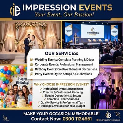 Event Planning, Decoration & Management Services