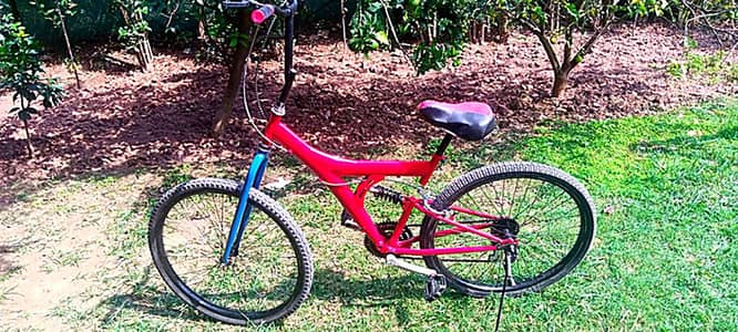 A1 cycle with soft spring suspension and modified chimta