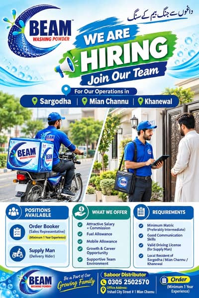 Jobs In Khanewal And Mian Chanu