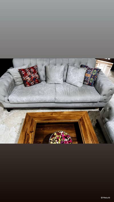 Warm Beige color 7 seater sofas
