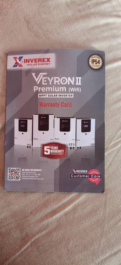 inverex 2.6 Kw inverter 3 month used only 5 yrs warranty