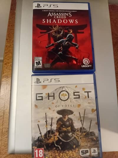 ps5 games ghost of yotei and ac shadows