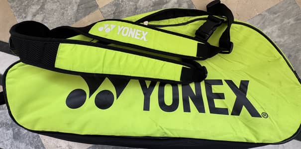 Yonex Original Badminton Full Kit Bag and Hummel Non Marking Shoes