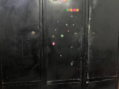 iron wardrobe 3 piece with heavy iron stand
