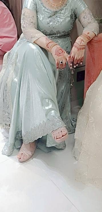 Cut work Fancy Net Dress for Sale