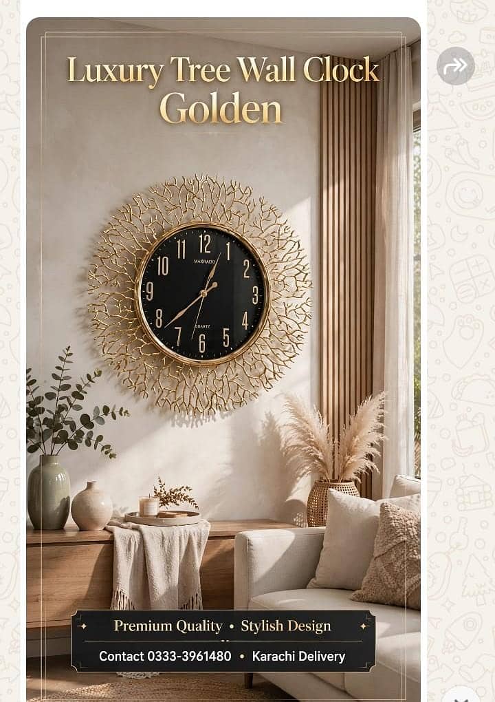 luxury wall tree wall clock 0