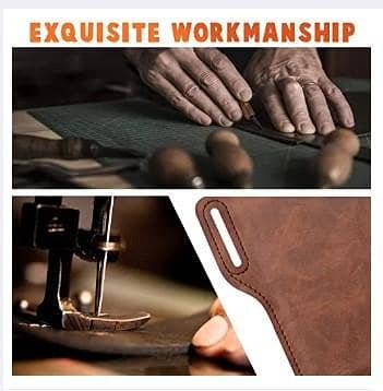 Leather Belt Mobile Holder for Men And Woman Vintage Pack Waist Bag Belt Clip Phone Holster Travel Hiking Cell Mobile Phone Case Cover Belt Pouch Purse  R5854