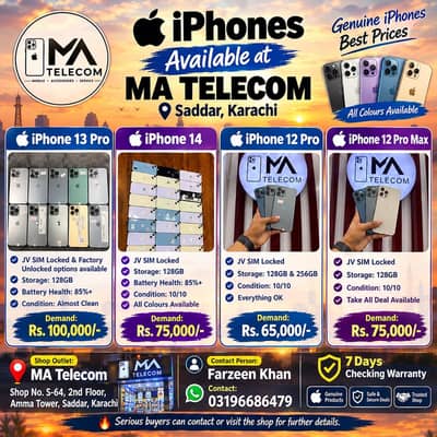 iPhone 13 Pro 14 12 Pro 12 Pro Max | JV | Factory Unlocked