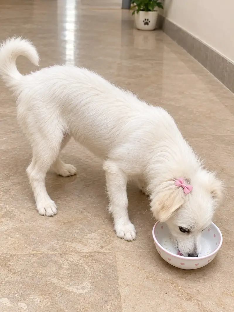 Active & Friendly White Indian Spitz Dog — photo 2