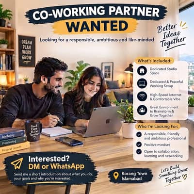 Co Working Assistant (Accommodation Provided)