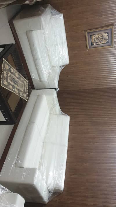 Brand New White Sofa Set – Unused