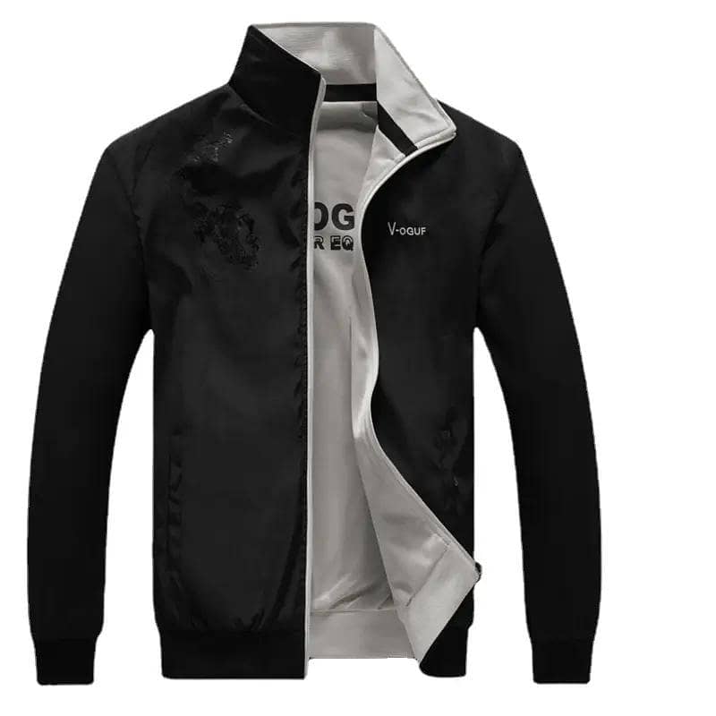 Men Black double sided jacket 1