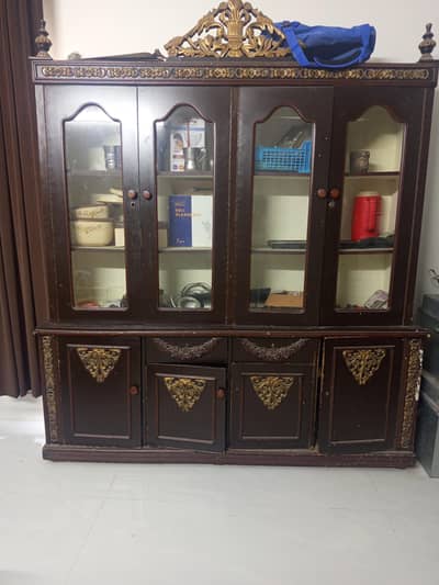 used wooden showcase In good condition