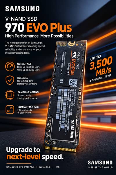 Samung 970 pro plus Evo 1TB Nvme SSD
