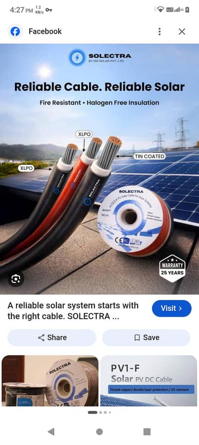 Solectra -DC Solar Wire Pure Copper