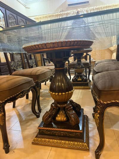 Pure Sheesham Wood Dining Table - Original Chinioti Craft