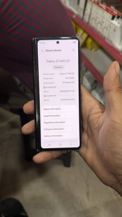 Samsung Mobile Z Fold 3 /512 gb