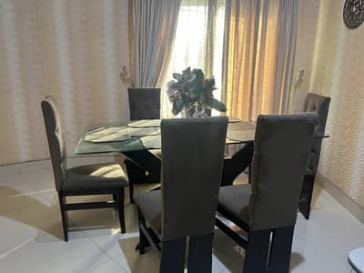 Dining table set with 6 chairs