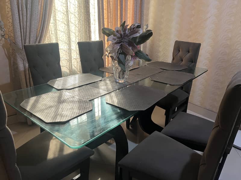 Dining table set with 6 chairs 3