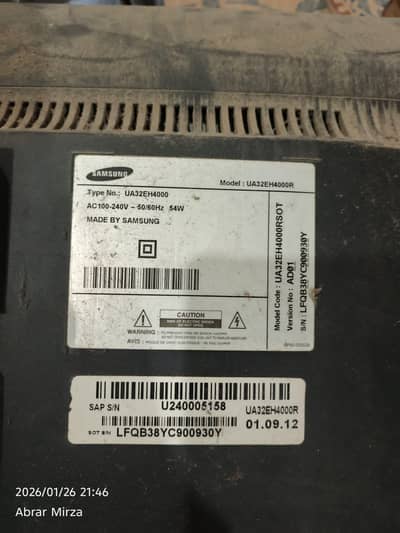 Samsung LED TV (Panel Not working)