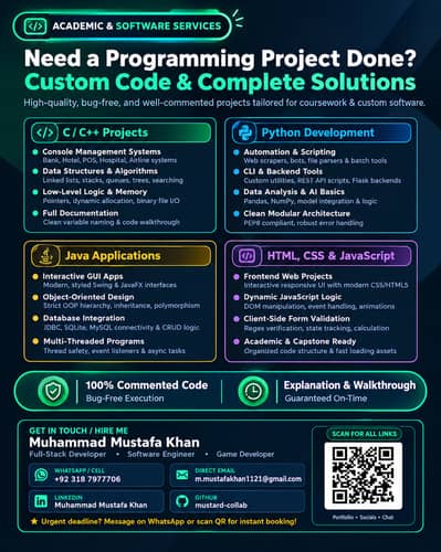 ACADEMIC PROJECTS & SOFTWARE SERVICES