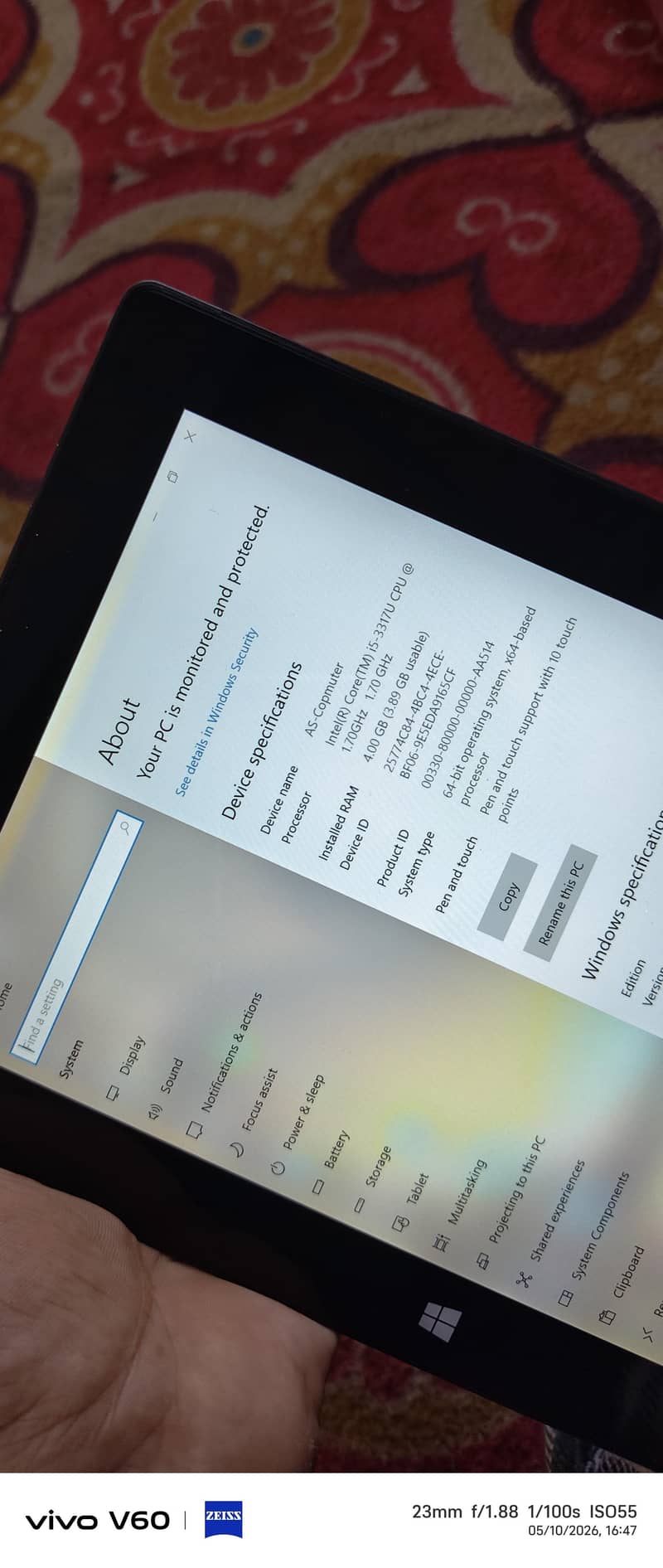 Touch screen core i5 3rd generation 1