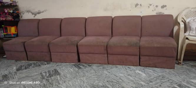 6 individual sofas