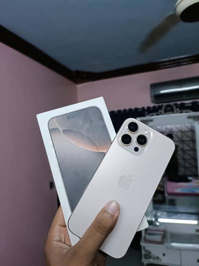 iPhone 16 Pro Max With Box Desert