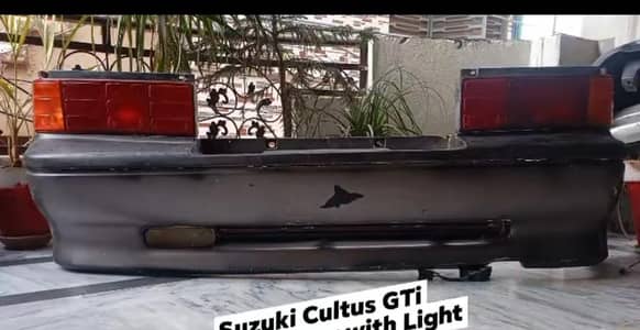 Suzuki cultus gti mk2 back lights and bumper.