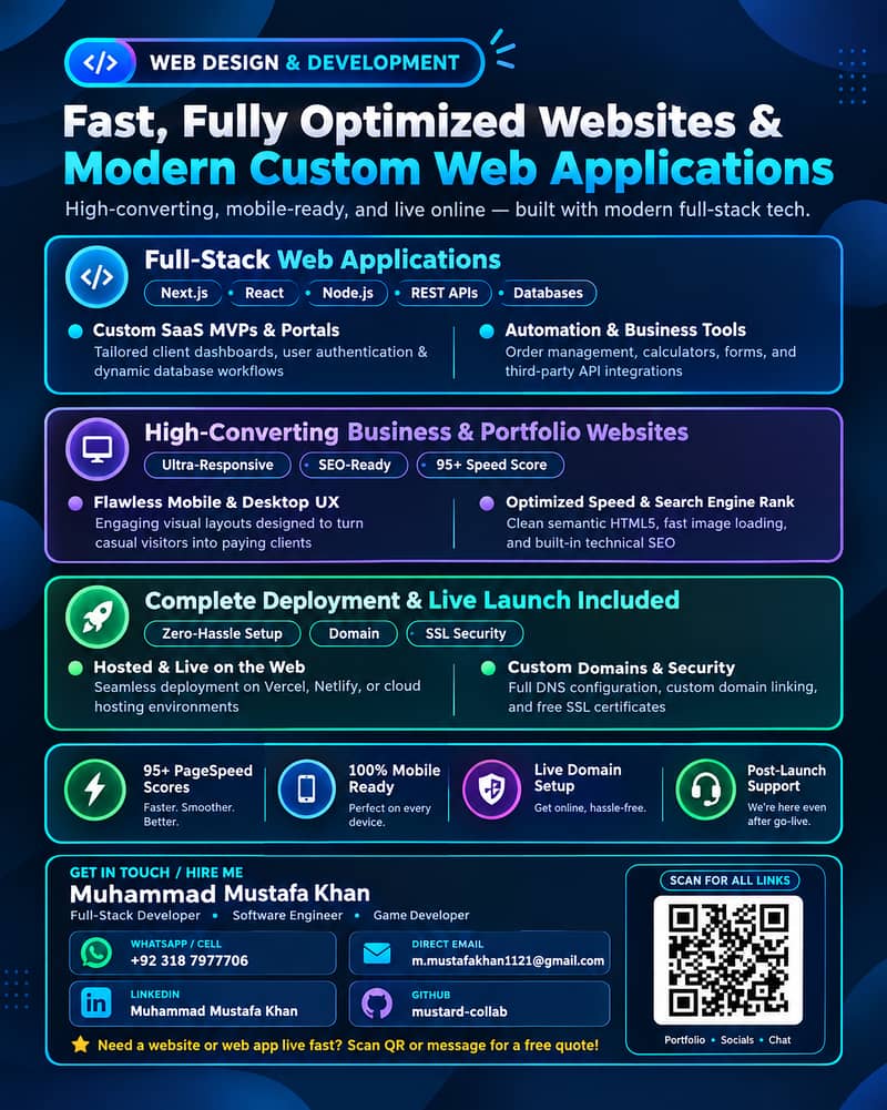 Websites, Academic Projects, & Roblox Game Development 1