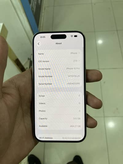 Apple iPhone 15 Pro 512gb JV