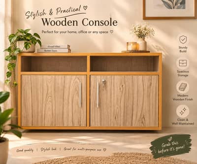 wooden console
