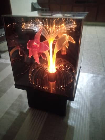80's fiber optic flower lamp
